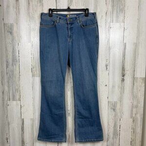 Carhartt denim jeans bootcut relaxed fit blue size 12 Regular classic style
